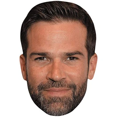 Image of Gethin Jones (Brown Hair) Celebrity Mask, Flat Card Face, Fancy Dress Mask
