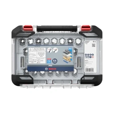 Image of Bosch 14x PRO Multi Material Power Change Plus Hole Saw Set Transparent Case (for Softwood, Drywall, Ø 20 76 mm, Professional Accessory Rotary Drill/Drivers)