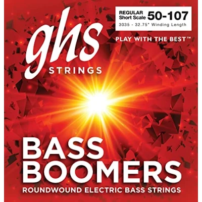 Image of GHS Bass BOOMERS String Set for Electric 3035 Short Scale Regular 050/107