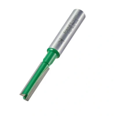Image of Trend CraftPro Straight Two Flute Router Cutter Bit, 8mm Shank, 6mm Cut Diameter &amp; 25mm Length, Tungsten Carbide Tipped, C005AX8MMTC