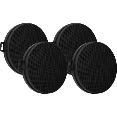Image of Vhbw 4x Activated Carbon Filter compatible with Whirlpool 208202046910AME434, 208202046913AME432, 208202046916AME433 Extractor Hood 21 cm