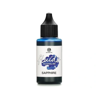 Image of Octopus 30ml Fluids Alcohol Ink blue SAPPHIRE for fluid art and resin,