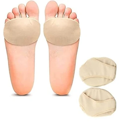Image of 1 Pair Forefoot Cushion Pads, Fabric Ball of Foot Gel Pads Metatarsal Soft Relief Fatigue Pain Unisex Suitable for Various Shoe Types