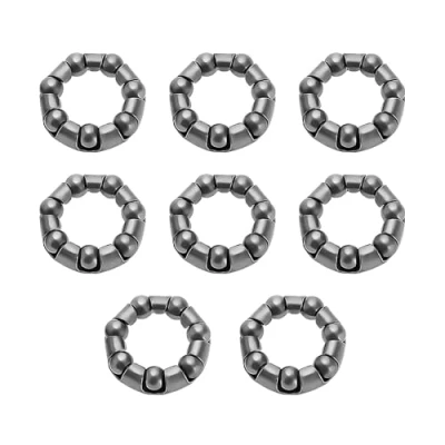 Image of eMagTech 8pcs Bike Ball Bearing Retainer 7 Balls Bicycle Repair Accessories Cage for Front Wheel Bracket