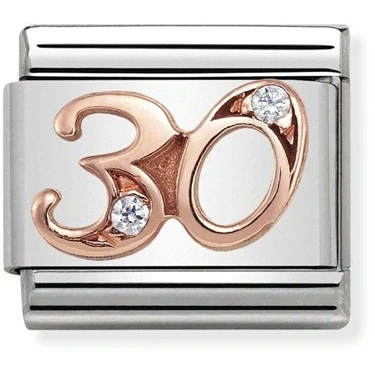 Image of Nomination Rose Gold 30 Charm Stainless Steel