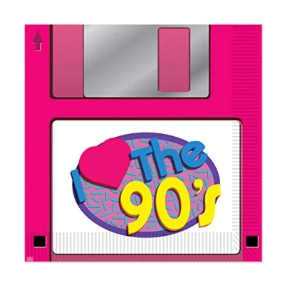 Image of Novelties Direct 90&#039;s Floppy Disk Luncheon Napkins