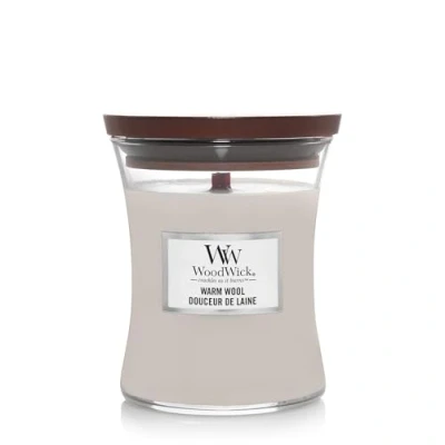 Image of WoodWick Scented Candle Medium Warm Wool 11 cm / ø 10