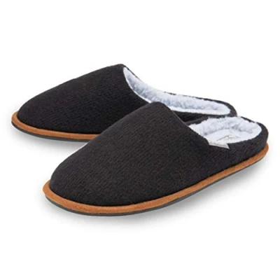 Image of Dunlop Julian Mens Textile Mule Slippers Black UK 11