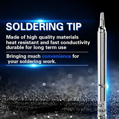 Image of T12 Series Soldering Iron Tips Welding Tool Replacement for FX 951 Rework Station Station(T12 BC2)