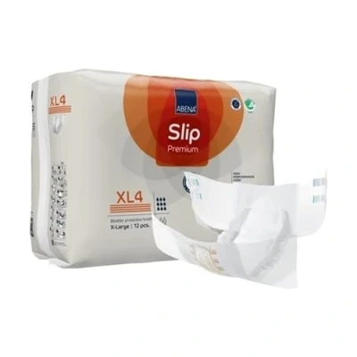 Image of ABENA Slip Premium All In One Incontinence Pads For Men &amp; Women, Eco Labelled Womens Pads, Mens XL 4, 110 170cm Waist, 4000ml Absorbency, 4x 12PK