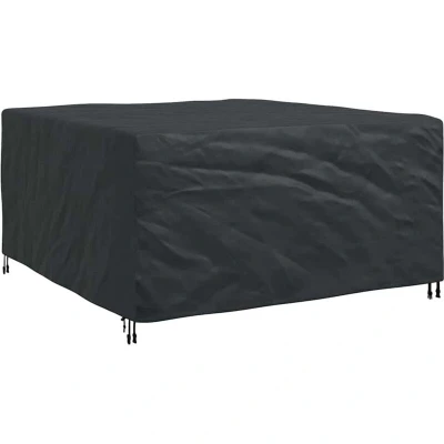 Image of vidaXL Outdoor Furniture Cover Black 180 x 190 85 cm 600D