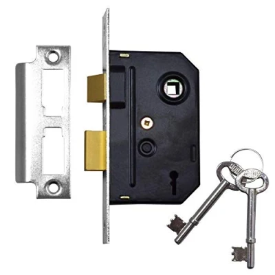Image of Union Locks 2295 2 Lever Mortice Sash Lock 63mm Chrome Finish