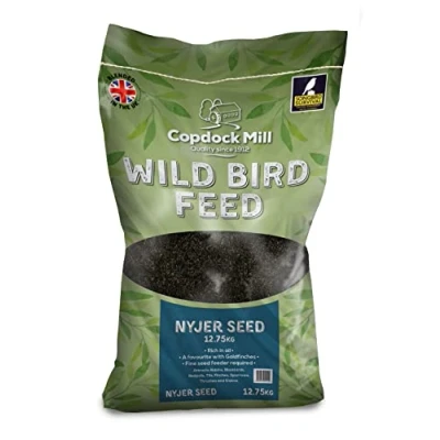 Image of Copdock Mill Niger Seeds for Birds 12.5kg High Energy, Oil Rich Seed 100% Natural Nutritional Feed Wild Bird Small Garden