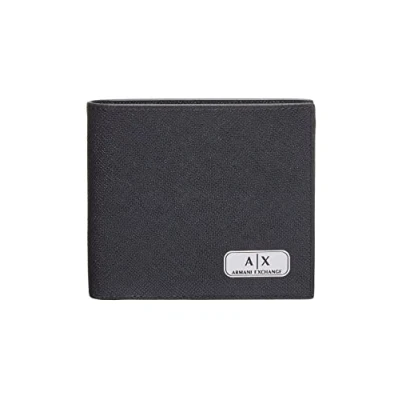 Image of Armani Exchange Men&#039;s Essential, Saffiano SLG, Gift Set Wallet&amp;Keychain Wallet &amp; Keychain, 20, OS