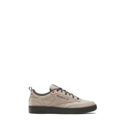 Image of Reebok Classic CLUB C 85 Unisex Trainers, Size: 7.5, Ash grey boundlessblue Leather
