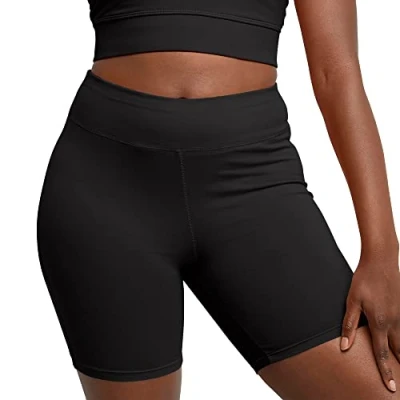 Image of Hanes Women&#039;s Stretch Jersey Bike Short, Black, Small