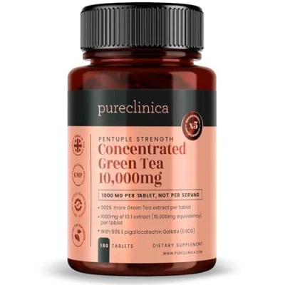 Image of Pureclinica Concentrated Green Tea 10,000mg x 180 Tablets 6 Months Supply