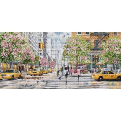 Image of Luca S Cross Stitch Kit Gold New York, BU5049, Counted for Adults, Needlecraft and Embroidery
