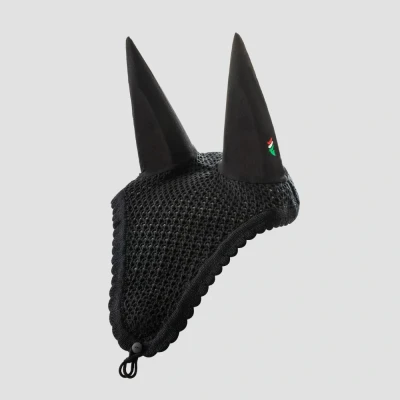 Image of Equiline Ruben Soundless Ear Net Navy/Cob