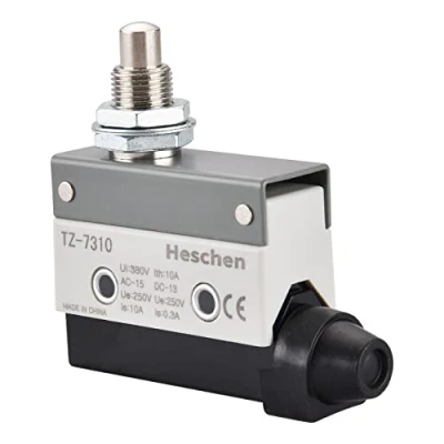 Image of Heschen Horizontal limit switch TZ 7310 momentray panel mount plunger actuator AC 380V 10A single pole