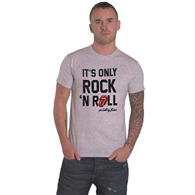 Image of The Rolling Stones T Shirt It&#039;s Only Rock N Roll Official Mens Grey M
