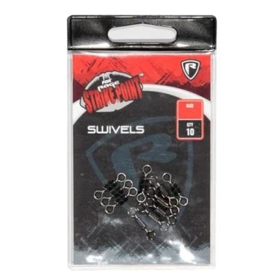 Image of Fox Rage Strike Point Swivel 10 Barrel Swivels, Size: 7