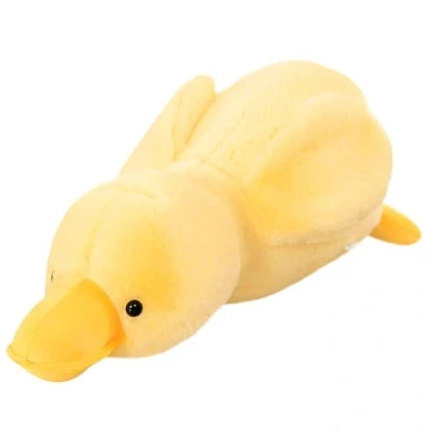 Image of BZQCPLX Duck Plush Toy Yellow Pillow Stuffed Animal Soft Lying Cute Doll Easter Birthday Gift for Kids, 11.8 in