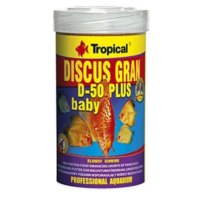 Image of Tropical discus GRAN D 50 PLUS BABY 100ml / 52g high protein granules for fast growth of young and nutritional fish