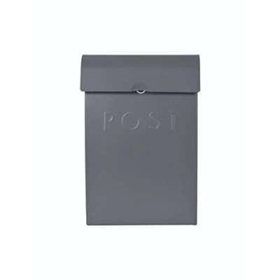 Image of Original Post Box by Garden Trading Crafted in Powder Coated Steel H37 X W25 D9cm