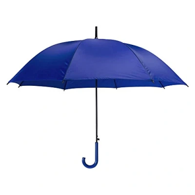 Image of eBuyGB Plastic Crook Handle Bridal Wedding Folding Umbrella, 86 cm, Blue