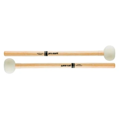 Image of ProMark Bass Drum Mallets OBD4 Hard Felt Head Ideal for 24,26,28 inch Drums Elliptical Shaped 2 Weight Ring Balance 1 Pair
