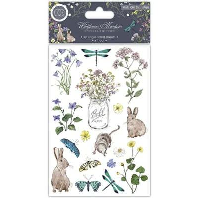 Image of Wildflower Meadow Special Edition Rub on Transfers