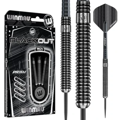 Image of WINMAU Blackout 21 Gram Tungsten Darts Set with Flights and Shafts (Stems)