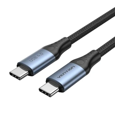 Image of VENTION 240W USB C to Charger Cable 4 1M, Thunderbolt 4/3 Compatible, 8K@60Hz, 40 Gbps for MacBook Pro, iPad iPhone 15 Pro/Max, PS5, SSD, eGpu