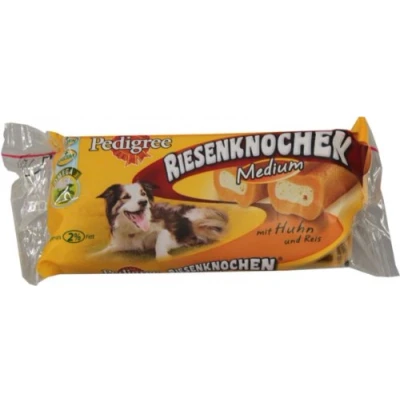 Image of Pedigree Jumbone Chicken Dog Treat Bone Medium 2 Pack