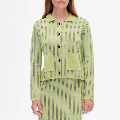 Image of Baum und Pferdgarten Capera Cardigan, Women&#039;s, Size: 0XL, Lux dark citron