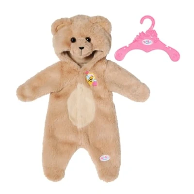Image of BABY born Bear Suit 836088 Onesie Outfit with Super Soft Material for 43cm Dolls Suitable Children from 3 Years Old