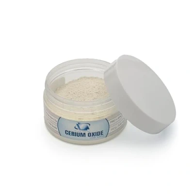 Image of Glass POLISH PRO 100g Cerium Oxide, Fine Grade Polishing Powder, Refined Formula, TREO 95%, 2.5 Microns, White GP90002