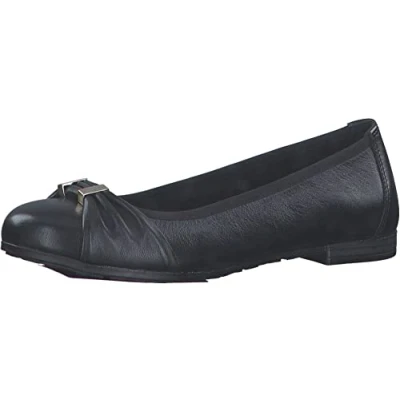 Image of MARCO TOZZI Women&#039; 2 22102 20 Ballet Flat, Black, 8 UK
