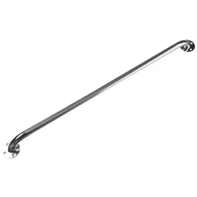 Image of HOMECRAFT Chrome Plated Steel Grab Bar, 32&quot;, Rail for Bathroom Safety, Elderly Living Assist Tool Shower, Bath, Toilet, Wall Attachment Handle Disabled, Injured, or Post Op, Indoor Outdoor