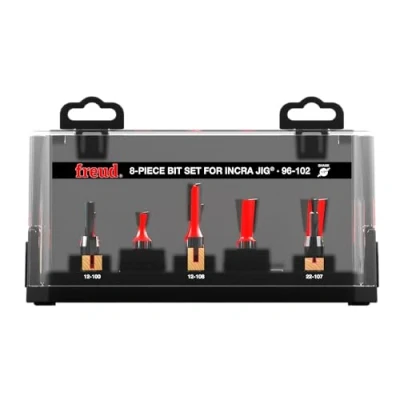 Image of Freud 96 102: 8 Piece Bit Sets For Incra Jig¨ with 1/2&quot; shank
