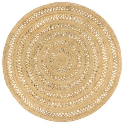 Image of vidaXL Handmade Rug Braided Jute 180 cm