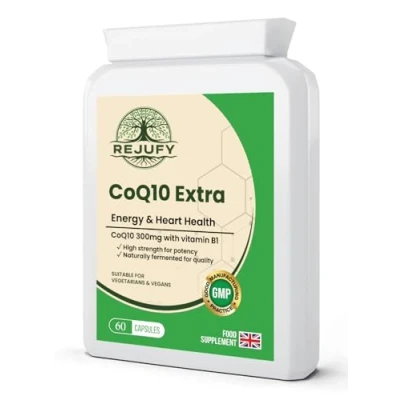 Image of CoQ10 Extra enriched Coenzyme Q10 300mg, 60 Capsules