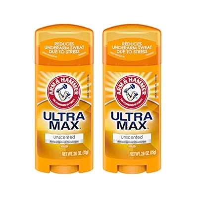 Image of ARM &amp; HAMMER ULTRAMAX Anti Perspirant Deodorant Solid Unscented 2.60 oz (Pack of 2)
