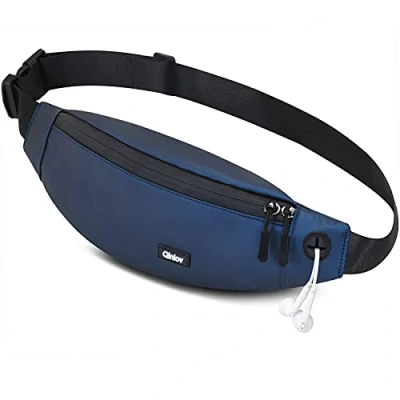 Image of Waterproof Bumbags Running Belt Ligthweight Pouch Waist Packs Breathale Cycling Bum Bag Hiking Travel Dog wolking for Women Men Ladies Boys (Blue)