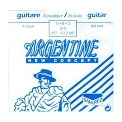 Image of Savarez Single String for Acoustic Guitar Argentine H2 .015 Light 1212MF (from Set 1610MF)