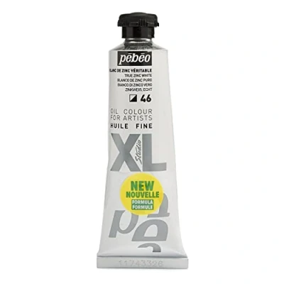 Image of Pebeo Fine Oil XL 37 ML White Paint Imitation Zinc 937046