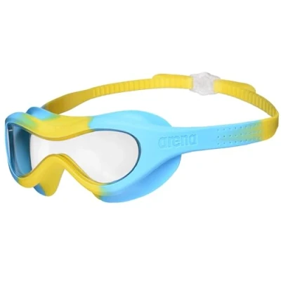 Image of arena Spider Kids Mask Anti fog Swimming Goggles, with Large Lenses, Medium Dark Lenses for Any Environment, UV Protection, Self Adjusting Nose Bridge, Close Fitting