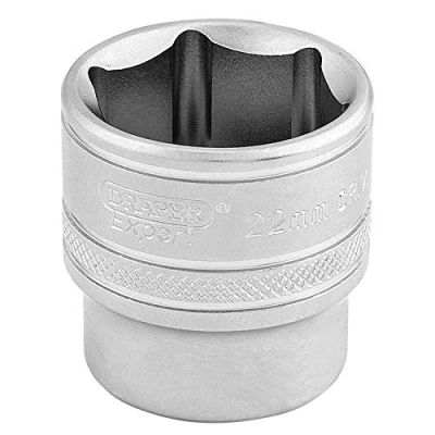 Image of Draper 6 Point Metric Socket, 3/8&quot; Sq. Dr., 22mm