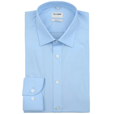 Image of Olymp Shirt Level 5 Body Fit Light Blue size 44